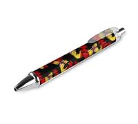 Spain Flag Nation Spirit Ballpoint Pen Retractable 0.5mm Black Ink Ball Point Smooth Writing for Office Work Gift
