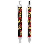 Spain Flag Nation Spirit Ballpoint Pen Retractable 0.5mm Black Ink Ball Point Smooth Writing for Office Work Gift