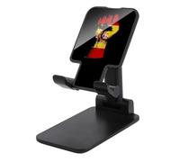 Spain Flag Nation Spirit Folding Cell Phone Stand for Desk Adjustable Height Portable Cellphone Cradle for Office