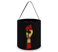 Spain Flag Nation Spirit Halloween Candy Tote Tricking Or Treating Bag Pumpkin Easter Eggs Bucket Best Party Gifts