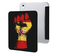 Spain Flag Nation Spirit Tablet Case with Pencil Holder Compatible with iPad 9th/ 8th/ 7th Lightweight Hard Protective Cover