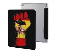 Spain Flag Nation Spirit Tablet Case with Pencil Holder Compatible with iPad 9th/ 8th/ 7th Lightweight Hard Protective Cover