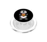 Spain Flag Penguin Heart Spanish Pride Spanish Roots PopSockets PopGrip for MagSafe