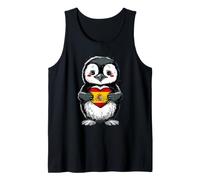 Spain Flag Penguin Heart Spanish Pride Spanish Roots Tank Top