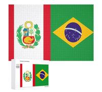 Spain Flag Peru State Flag 300/500/1000 Piece Puzzles Customized Challenging Gifts for Adults 1000 PCS