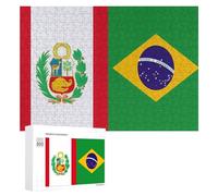 Spain Flag Peru State Flag 300/500/1000 Piece Puzzles Customized Challenging Gifts for Adults 300 PCS