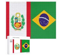 Spain Flag Peru State Flag 300/500/1000 Piece Puzzles Customized Challenging Gifts for Adults 500 PCS