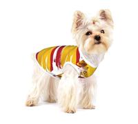 Spain Flag Small Stretchy Dog T-Shirts Soft Cool Sleeveless Stripe Vests Breathable Clothes for Puppy Kitty Cats Small.