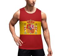Spain Flag Spanish Tank Top Men Sleeveless Tee Patriotic Tees Casual Workout Tshirt Beach Athletic Undershirts 2025