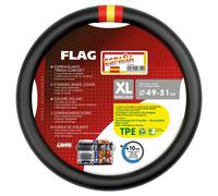 Spain flag steering wheel cover made of soft synthetic leather with excellent gr