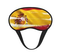 Spain Flag Universal Lightweight Eye Mask: Great for Travel, Office Naps and Shift Work. Provides a Comfortable Sleeping Environment