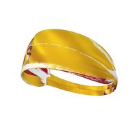 Spain FlagPrinted headband, unisex, suitable for daily face washing, makeup application, yoga, and exercise.