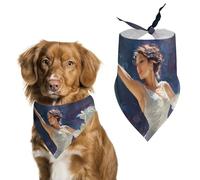 Spain Flamenco Dancer Cute Dog Bandana Triangle Adjustable Washable