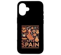 Spain Funny Spanish Culture Flamenco Guitar Paella Case for iPhone 16