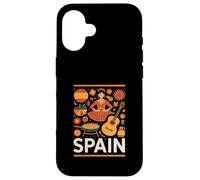 Spain Funny Spanish Culture Flamenco Guitar Paella Case for iPhone 16
