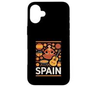 Spain Funny Spanish Culture Flamenco Guitar Paella Case for iPhone 16 Plus