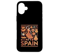 Spain Funny Spanish Culture Flamenco Guitar Paella Case for iPhone 16 Plus