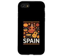 Spain Funny Spanish Culture Flamenco Guitar Paella Case for iPhone SE (2020) / 7/8