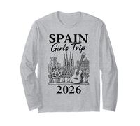 Spain Girls Trip 2026 Travel Girls Long Sleeve T-Shirt