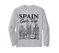 Spain Girls Trip Travel Girls Long Sleeve T-Shirt