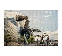 Spain Guggenheim Museum Bilbao Jigsaw Puzzle 1000 Piece Game Artwork Travel Souvenir 52x38cm