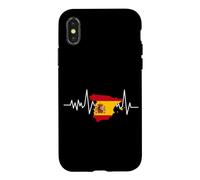Spain Heartbeat Spanish Flag Map Case for iPhone X/XS