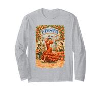 Spain Heritage Flamenco Dancer Fiesta Long Sleeve T-Shirt