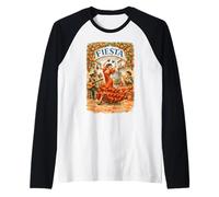 Spain Heritage Flamenco Dancer Fiesta Raglan Baseball Tee