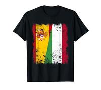 Spain Hungary Half Flag Spanish Hungarian Roots T-Shirt