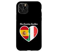 Spain, Italy, Heartbeat Design Two Countries One Love Case for iPhone 11 Pro
