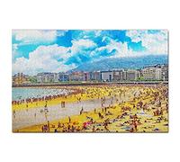 Spain Jigsaw Puzzle 200 Piece Spain Old Town San Sebastian Puzzle Game Artwork Travel Souvenir 35x25CM