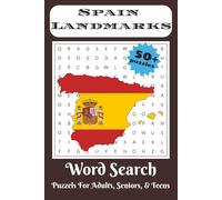 Spain Landmarks Word Search Puzzle Book: Word Searches with Easy to Read Print about Spain Travel, Tourism, Adventure and More | 6x9 inches, 110 pages ... Gift for Vacations, Holidays, and Free Times