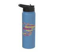 Spain Map Outline, Espana Travel, Spanish Towns, Spain Stainless Steel Insulated Water Bottle