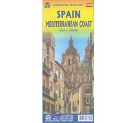 Spain Mediterranean Coast: ITM Travel Reference Map 1:650 000