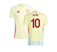 Spain Men's 2024 - 2025 Away Shirt - Olmo 10 in Yellow | Size: Medium Spain Yellow M