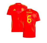 Spain Men's 2024 - 2025 Home Shirt - Merino 6 in Red | Size: XL Spain Red XL