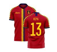 Spain Men's Libero Home Concept Football Kit in Red | Size: 5XL Spain Red 5XL
