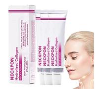 Spain NECKPON Hydrolized Collagen Neck Cream,Collagen Neck Firming Cream,Hydrolyzed Collagen for Delay Skin Ageing,Improve Natural Moisturizing, Smooth & Youthful Skin (3 Pcs)