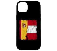 Spain Peru Half Flag Spanish Peruvian Heritage Jersey Case for iPhone 14 Plus
