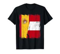 Spain Peru Half Flag Spanish Peruvian Heritage Jersey T-Shirt