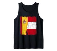 Spain Peru Half Flag Spanish Peruvian Heritage Jersey Tank Top