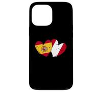 Spain Peru Hearts Flag Spanish Peruvian Friendship Case for iPhone 13 Pro Max