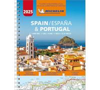 Spain & Portugal 2025 - Tourist and Motoring Atlas (A4-Spiral): 1 : 400 000 (Atlas (Michelin))