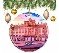 Spain Royal Palace Of Madrid Christmas Xmas Tree Ornament Decoration Wedding Hanging Pendant Decor City Travel Souvenir Collection
