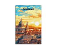 Spain Salamanca Vintage Travel Poster Picture Print Canvas Wall Paint Arts Decor Modern Home Artworks Idea 24x36inch(60x90cm)