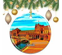 Spain Seville Christmas Xmas Tree Ornament Decoration Wedding Hanging Pendant Decor City Travel Souvenir Collection