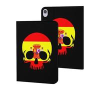 Spain Skull Flag Funny Tablet Cases Multi-Viewing Angels Trifold Stand Case Compatible with iPad Series