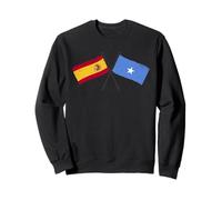 Spain Somalia Crossed Flags Spanish Somali Heritage Sweatshirt
