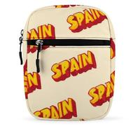 SPAIN Spanish Small Cross Body Bag Women Men Purse | Mini Shoulder Messenger Bags Handbag Phone Wallet with Adjustable Strap
