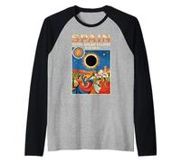 Spain Total Solar Eclipse 2026 August 12 Astronomy Lover Raglan Baseball Tee